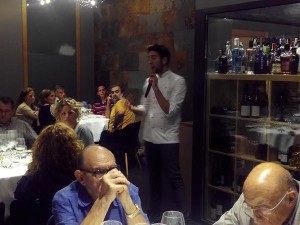 David Garcia ha elaborat i maridat el sopar de la Confraria